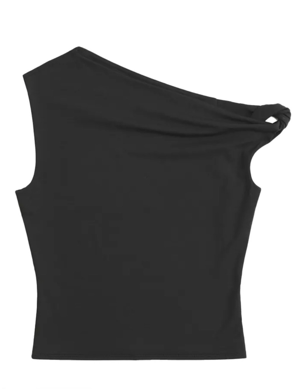 Abercrombie & Fitch Women’s One-Shoulder Black Top